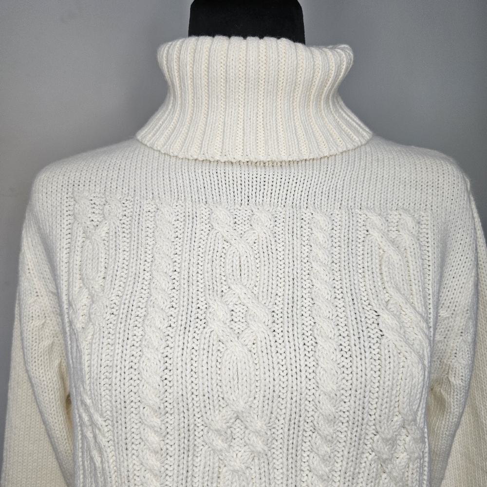 By Design/‎ woman’s/ ivory turtleneck sweater/ L - Picture 5 of 8